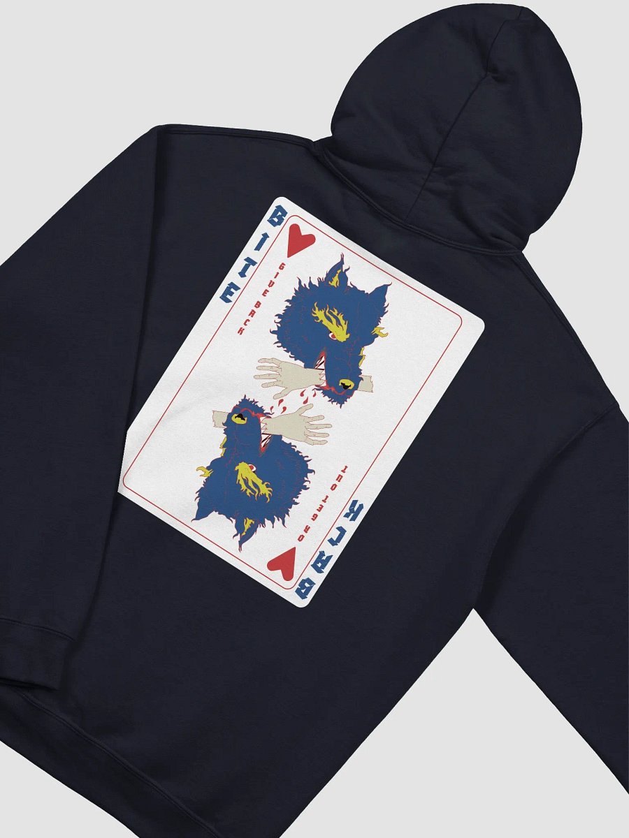 Bite Back blue card hoodie product image (4)