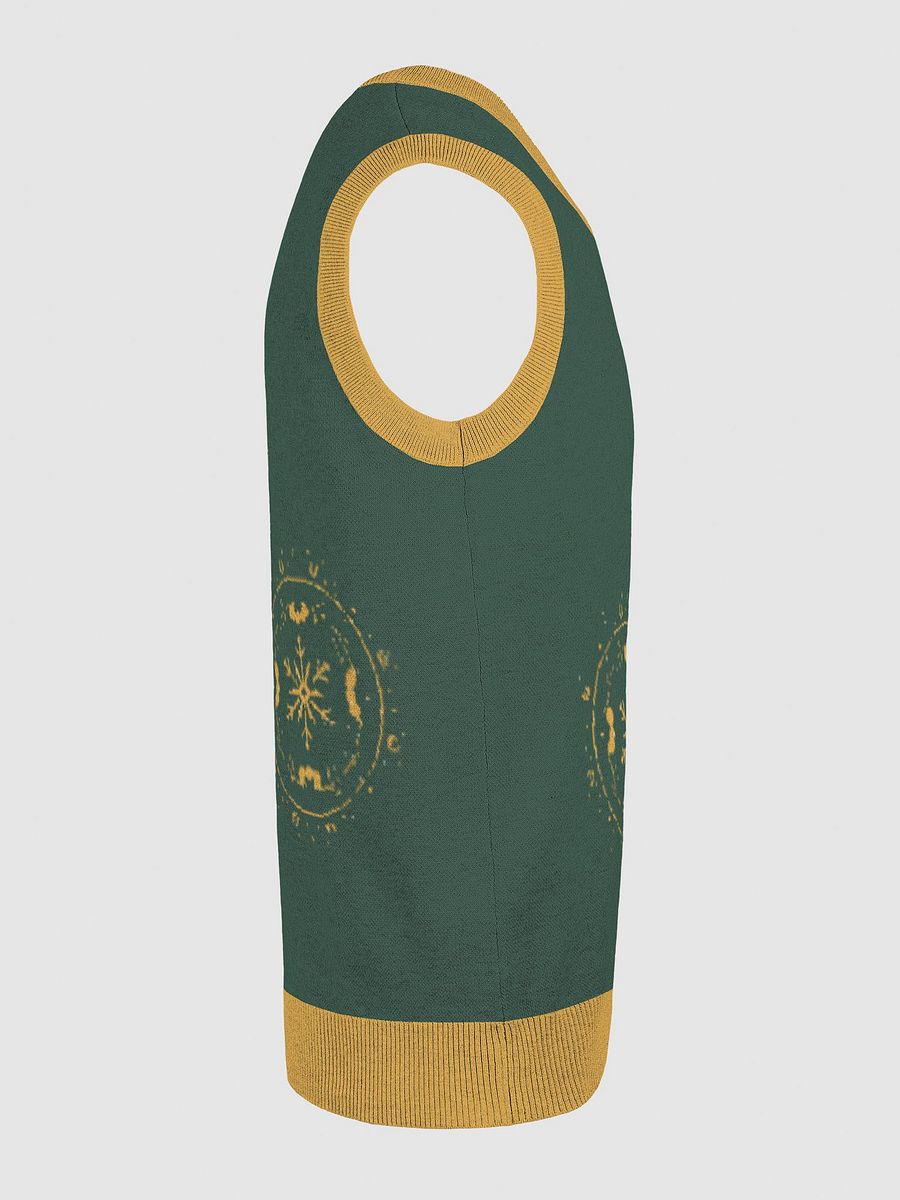 Golden Vine Knit V-Neck Vest product image (23)