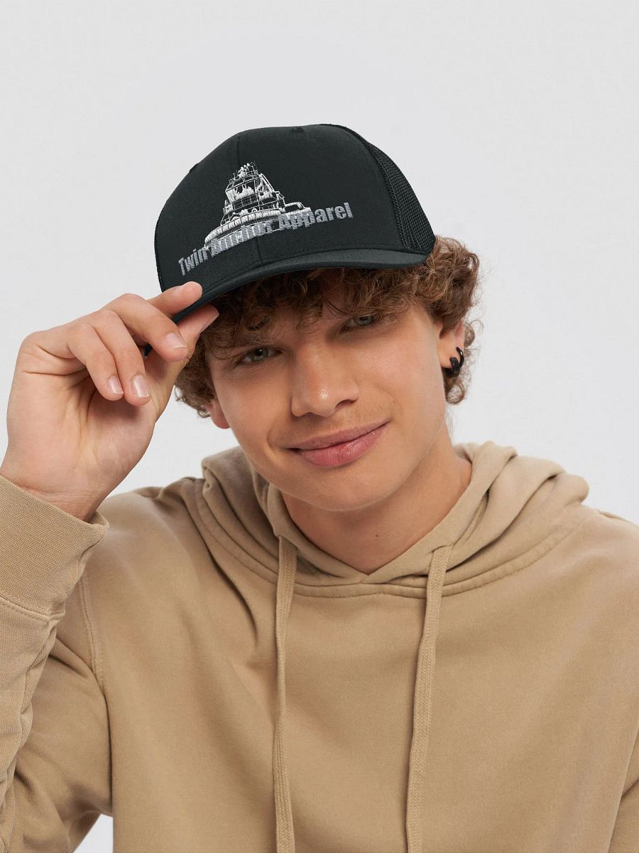 White Athena tug Richardson Trucker Hat product image (6)