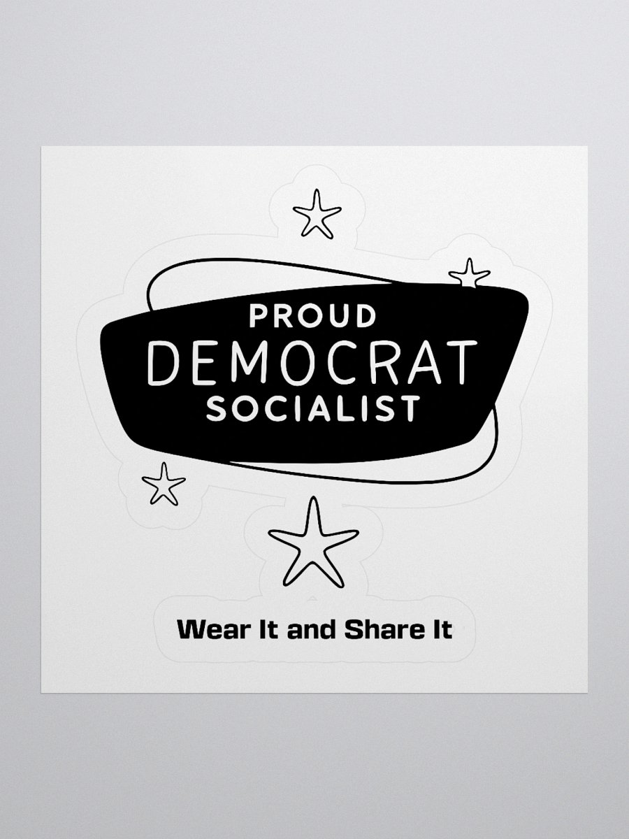 Proud Democrat Socialist Bold Identity Stickers (B) product image (1)