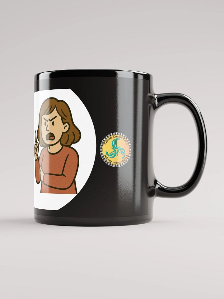 I'm not Arguing (Female) Glossy Black Mug product image (2)
