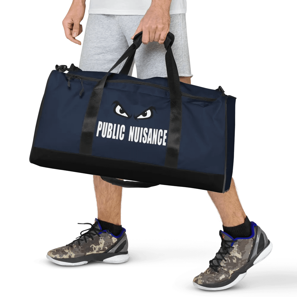 Public Nuisance: Navy Blue Duffle Bag product image (7)