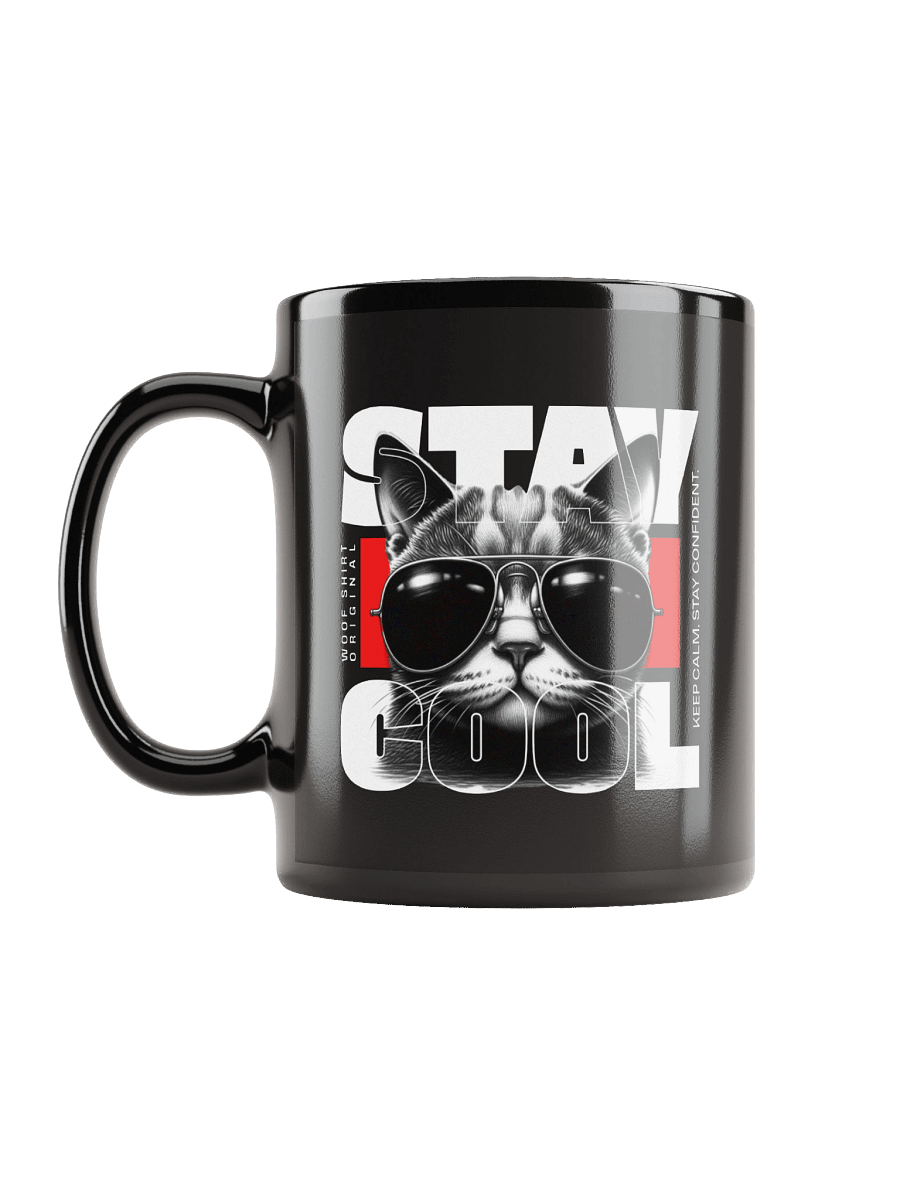 Stay Cool | Black Glossy Mug product image (6)