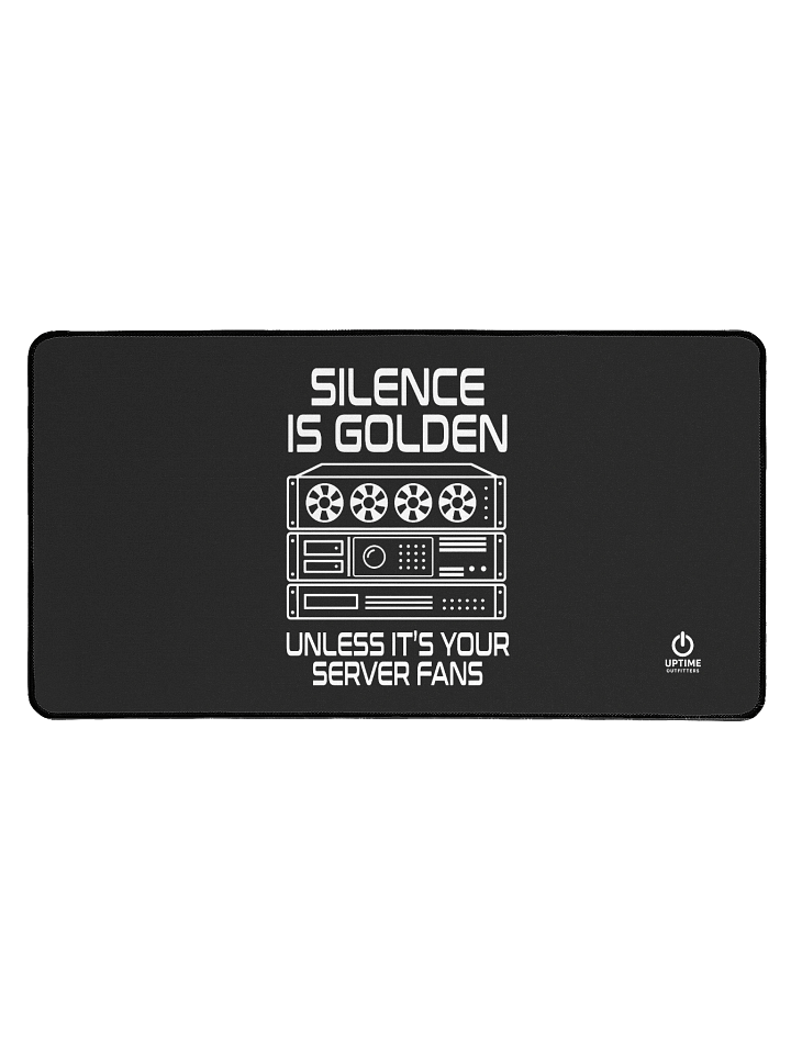 Silence is Golden Desk Mat product image (1)