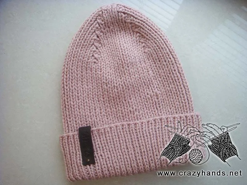 Queen Ribbed Winter Knit Hat Pattern product image (7)