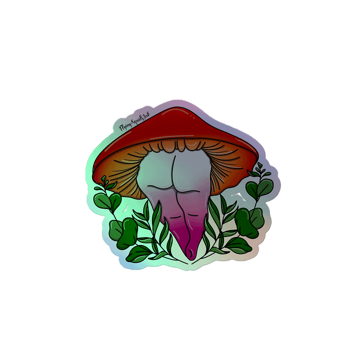 Lesbian Mush- Holo Sticker product image (2)