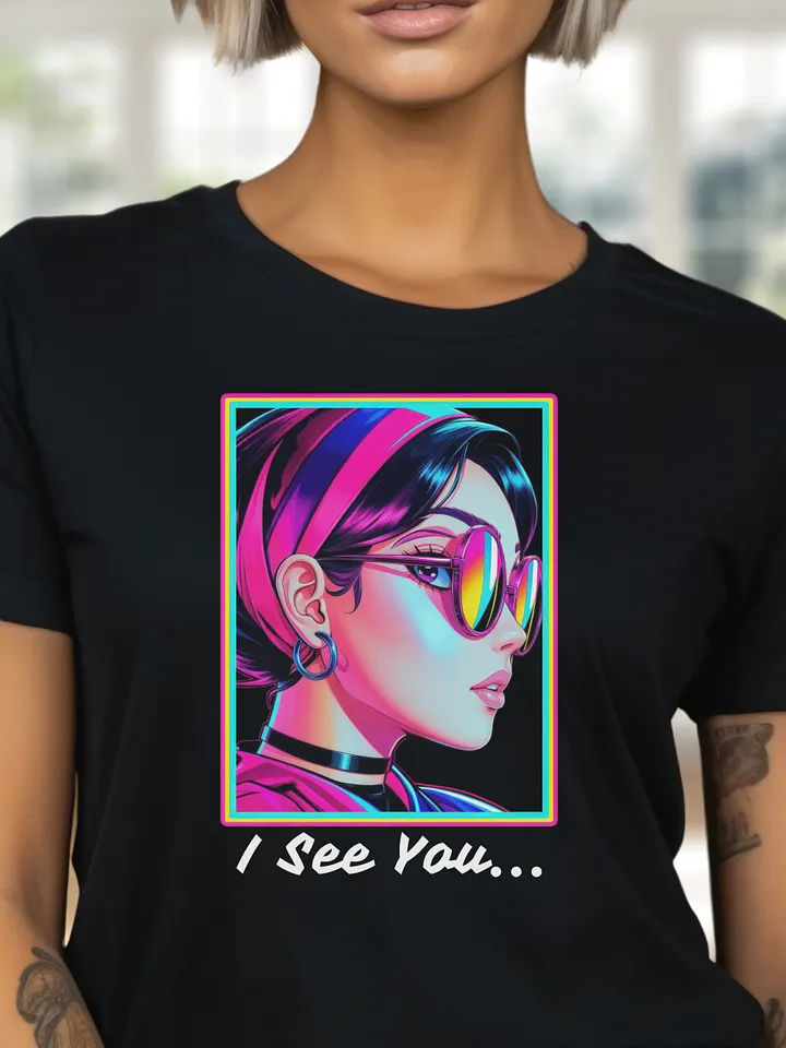 I See You - Side Eye Girl - Bella Canvas 3001 Unisex Staple T-Shirt product image (1)