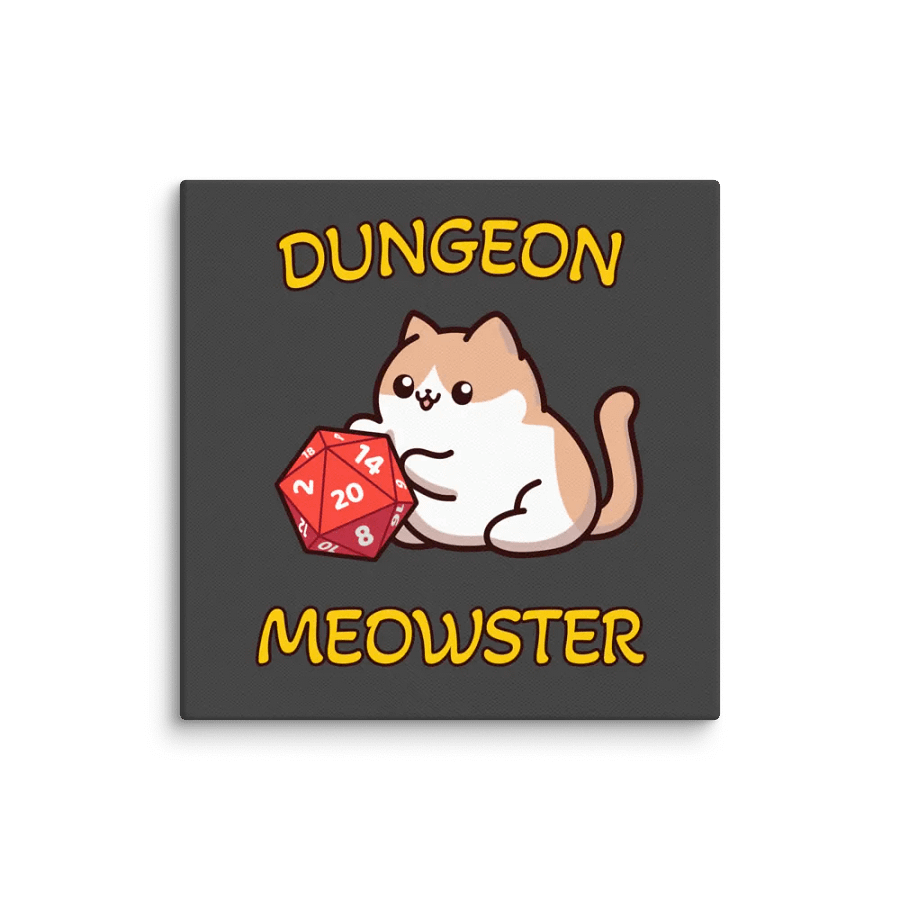 Dungeon Meowster Canvas Wall Art product image (10)