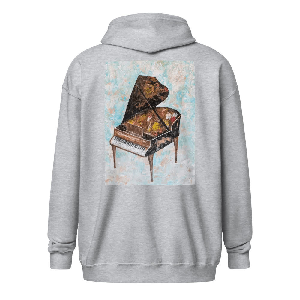 POLARY'S Unisex Zip Hoodie Grand Piano product image (9)