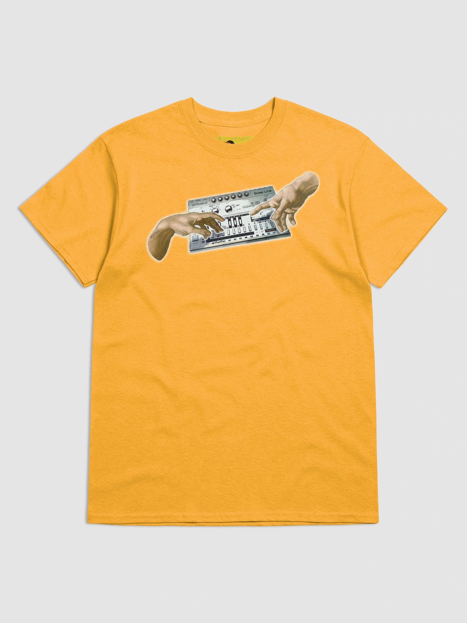 The creation of Roland TB303, classic synth Tribute by Frank Fonik, Techno EDM Unisex t-shirt product image (30)