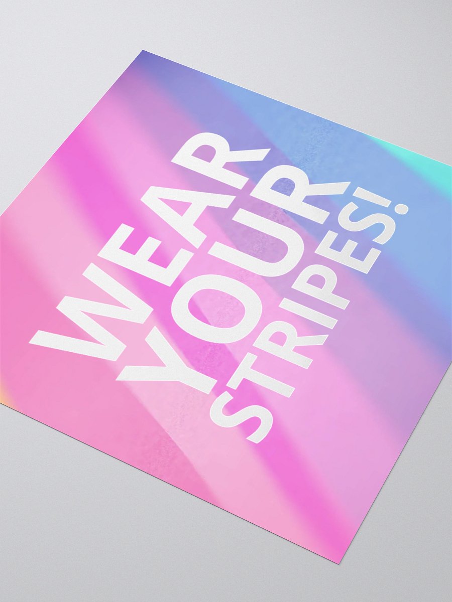 Wear Your Stripes Single Sticker product image (3)