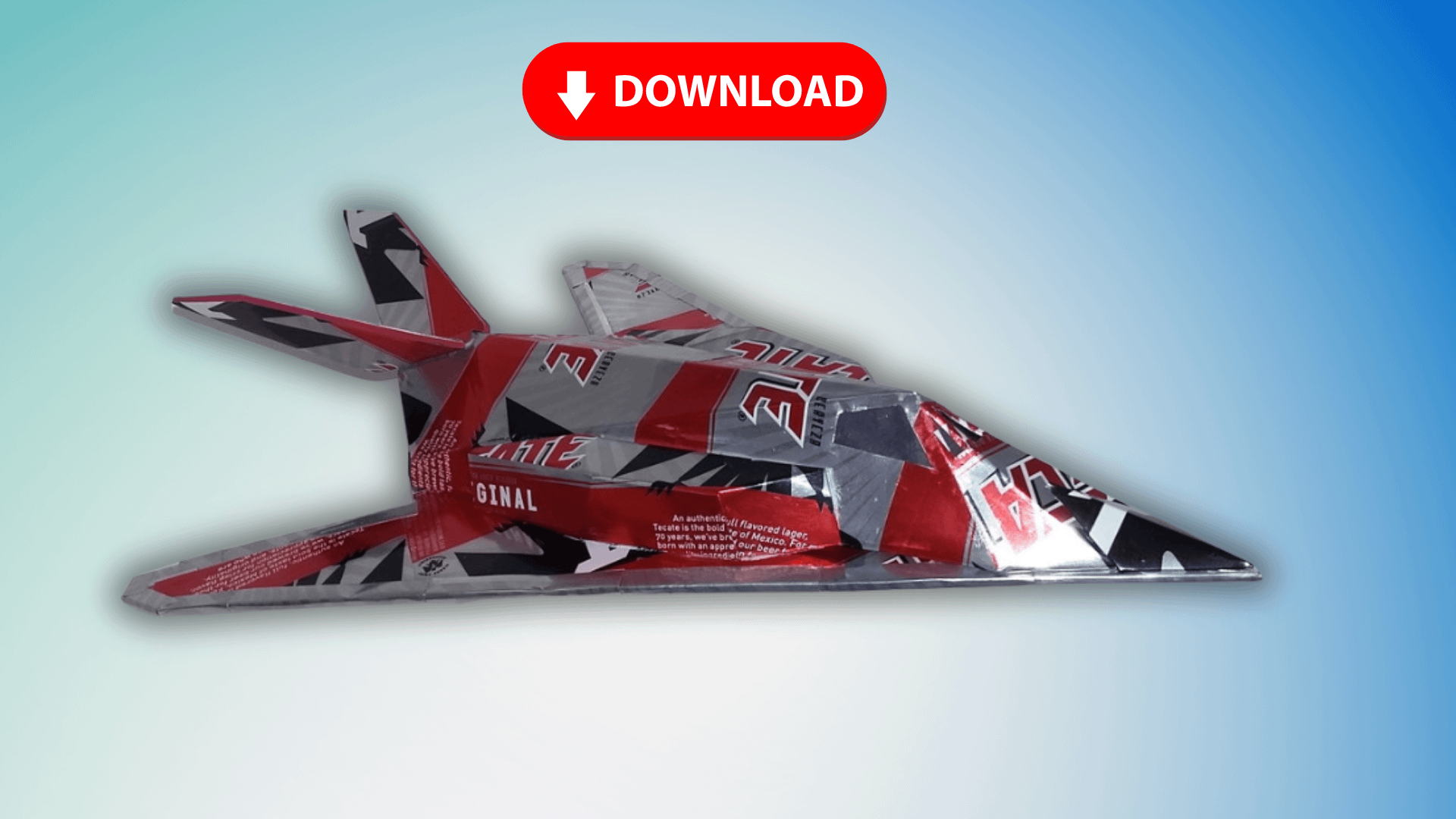 Soda Can F-117 Nighthawk DIGITAL Plans product image (1)