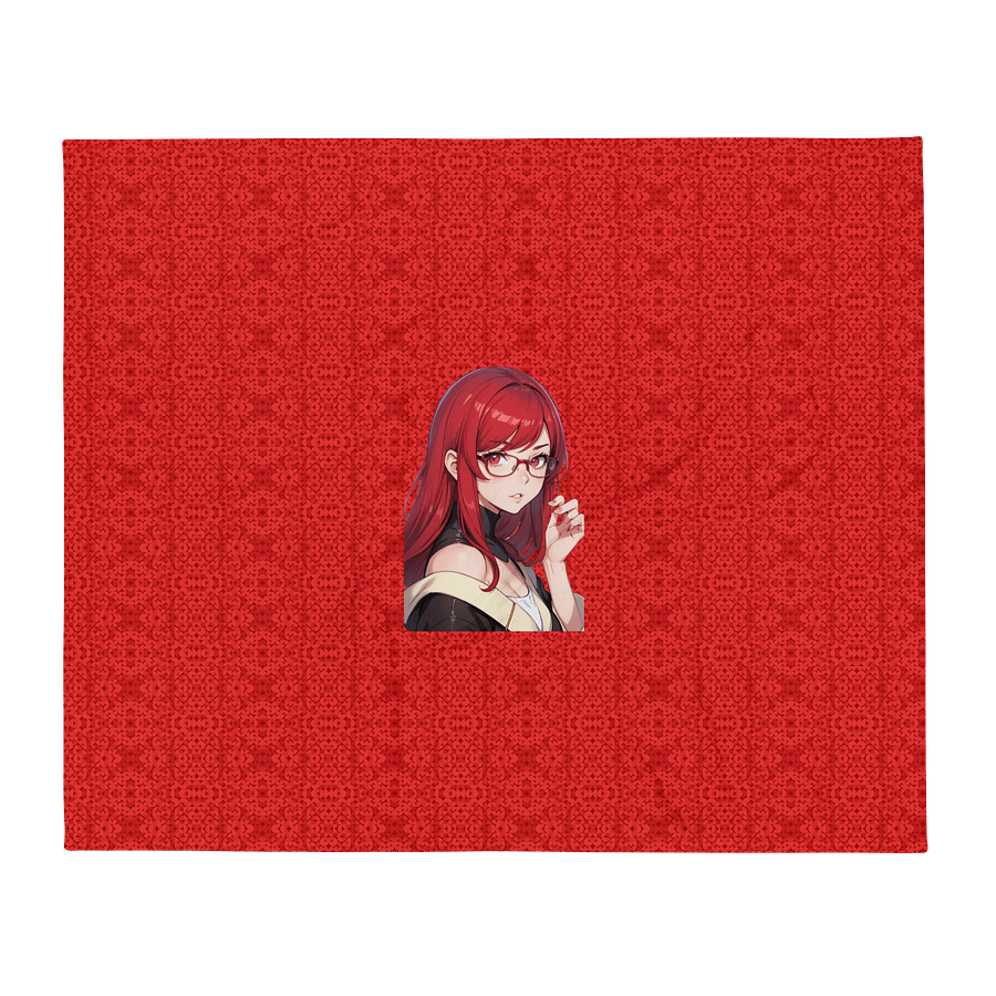 (Red WAIFU) K Throw Blanket product image (1)