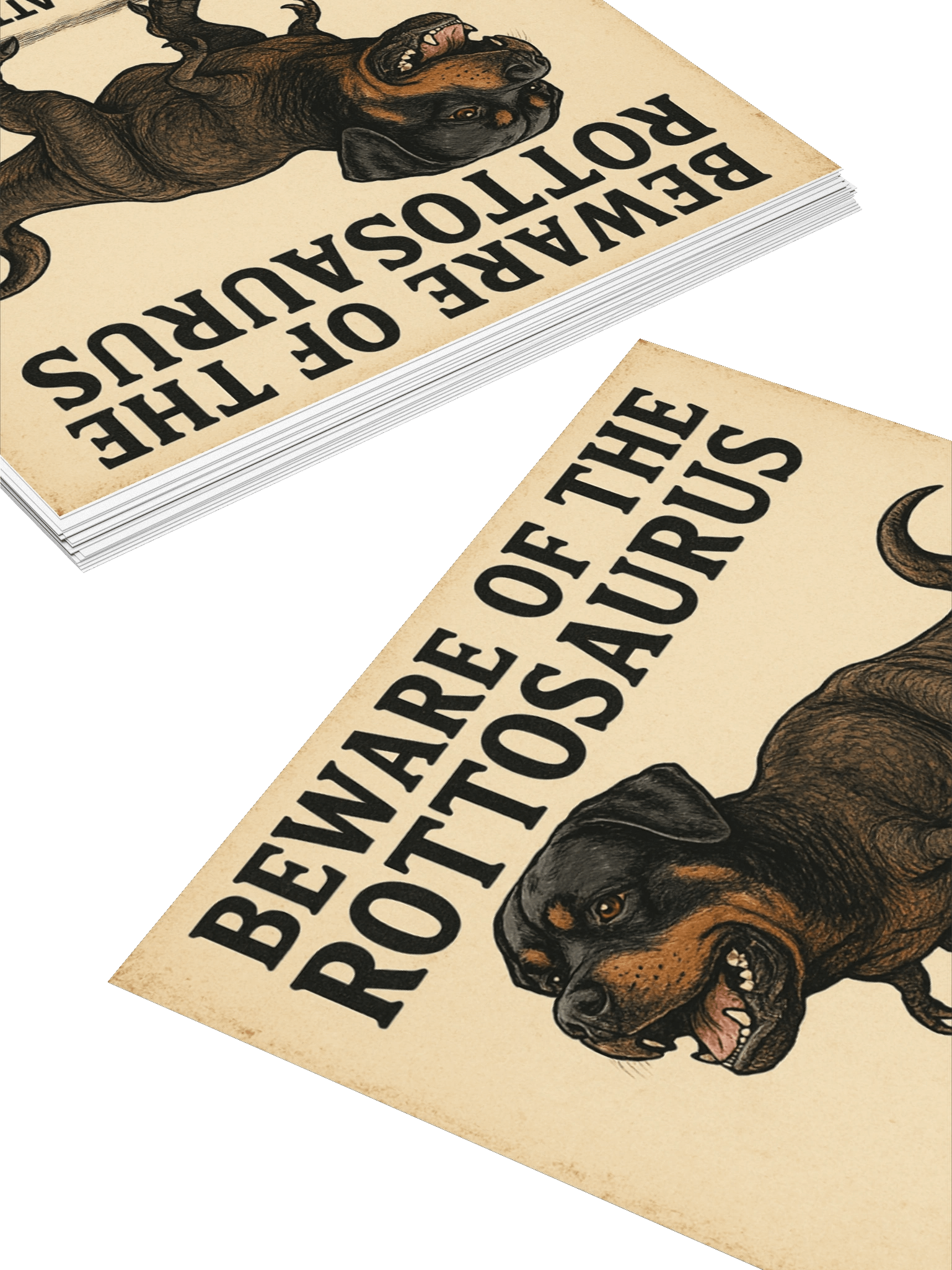 Beware of the Rottosaurus Sticker (She/her version) product image (12)