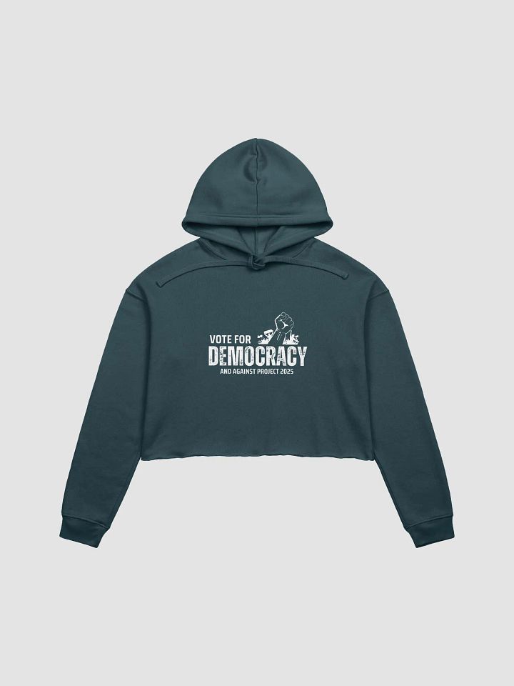 Pris-Vote For Democracy-INDEPENDENT TRADING CO. WOMEN’S LIGHTWEIGHT CROPPED HOODIE product image (5)