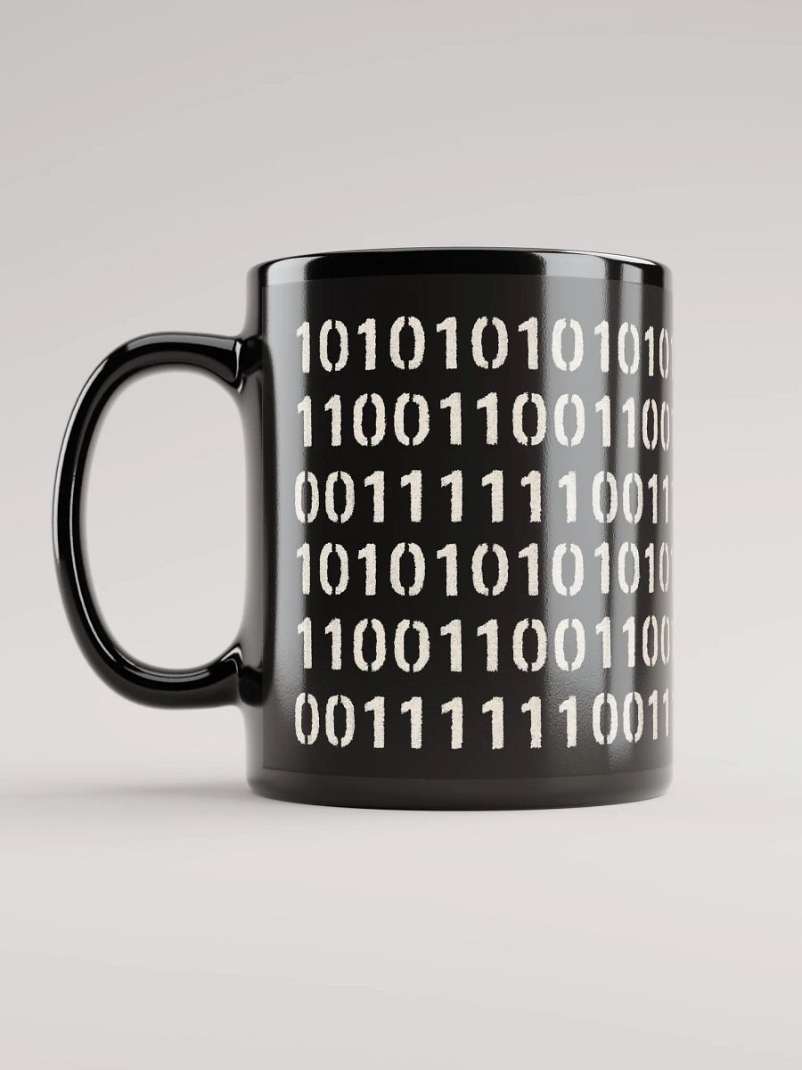 Black Binary Code Data Mug product image (6)