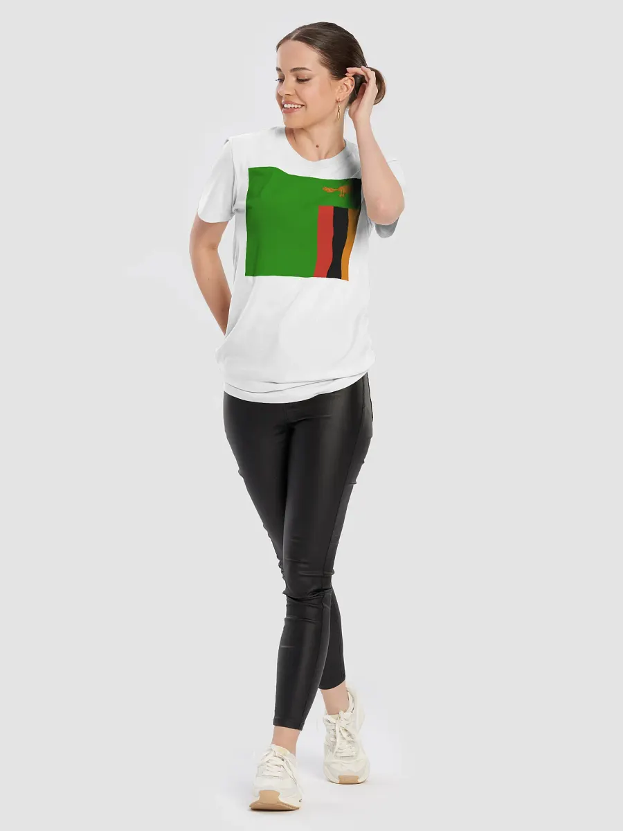 Exclusive Graphic Grove Supersoft Unisex Zambian Flag T-Shirt product image (100)