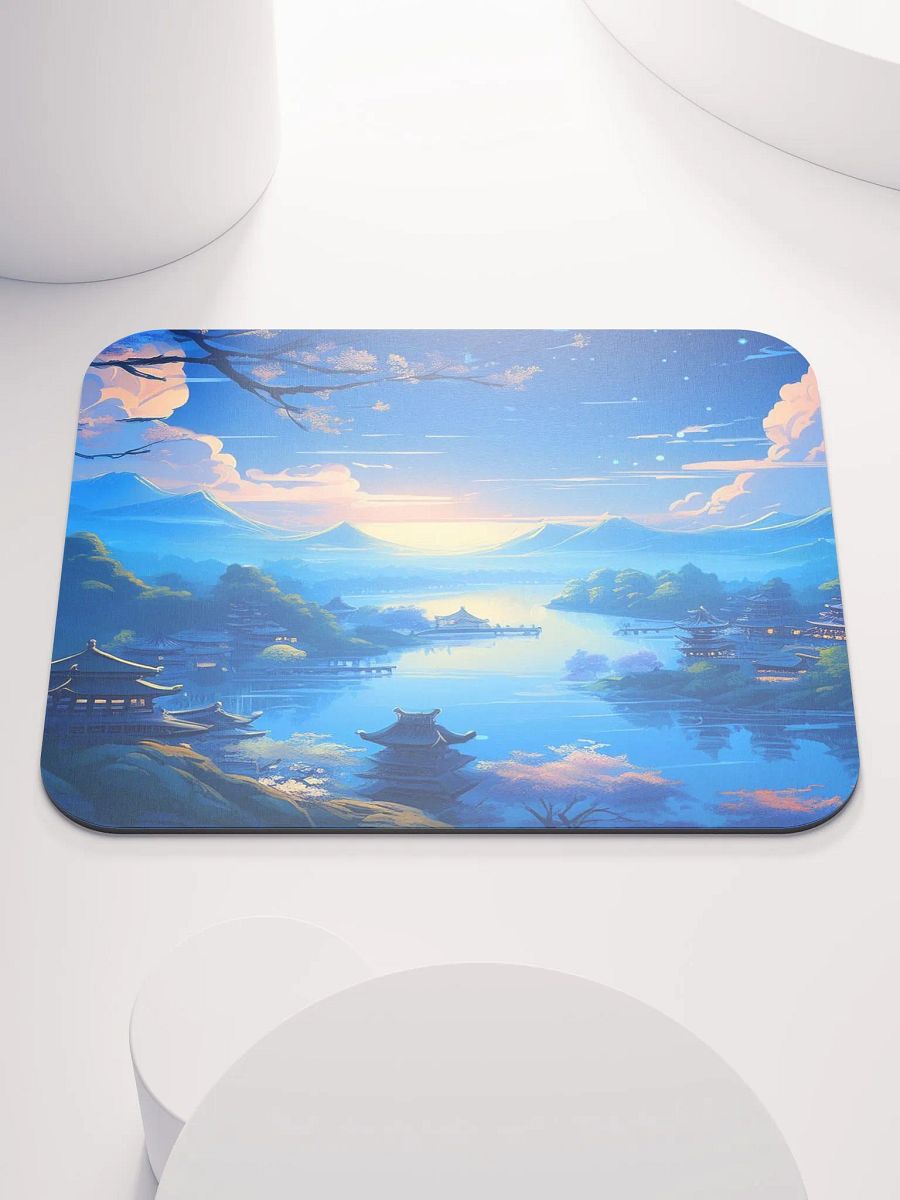 Azure Blossom Small Mouse Pad (7 x 9) product image (4)