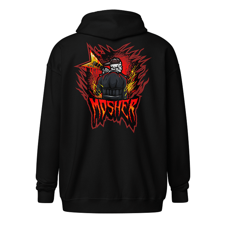 MOSHER GUITAR LOGO ZIP HOODIE product image (2)