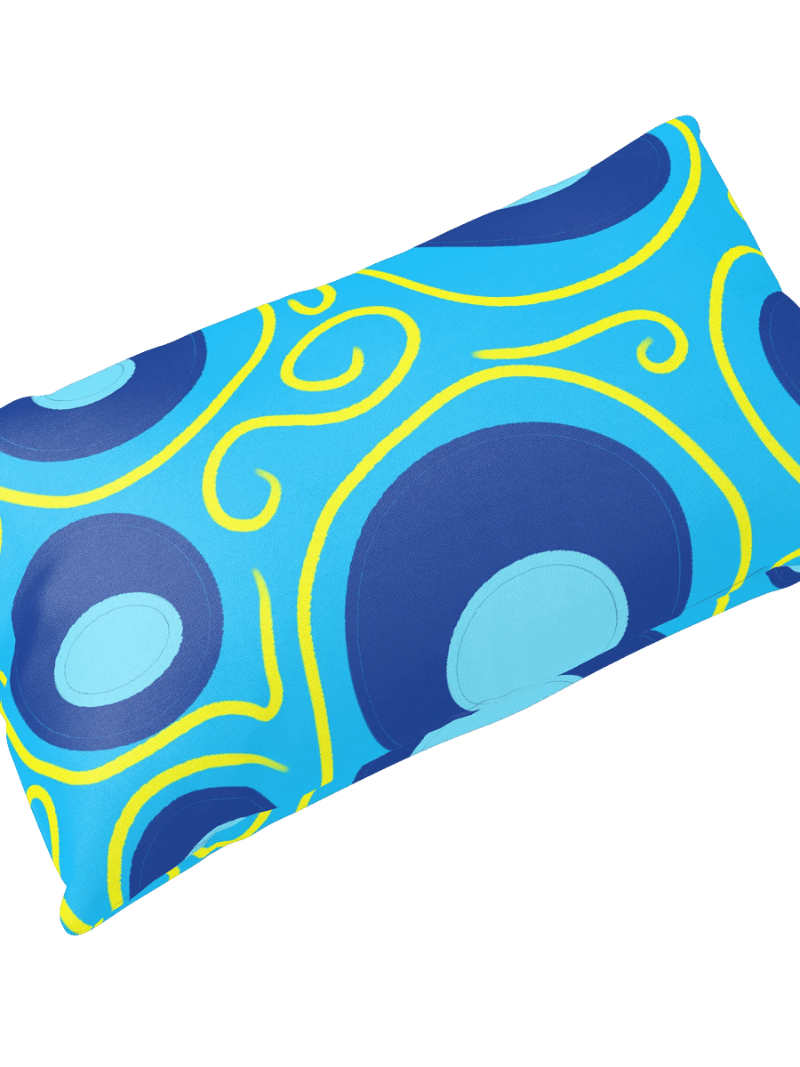 Blue and yellow All-Over Pillow product image (10)