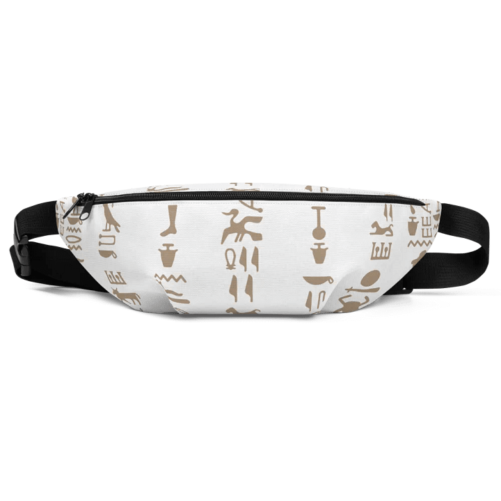 Isis White Hieroglyphs Bag Fanny Pack product image (1)