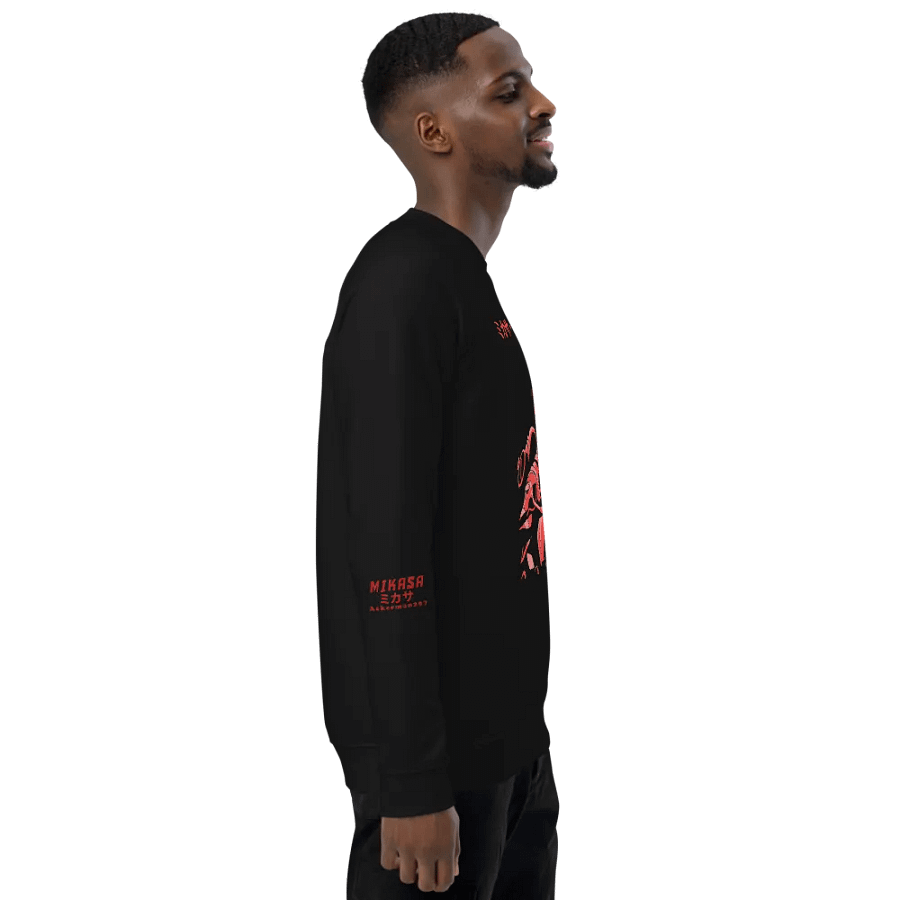 Mikasa Red Japanese Text Raglan Sweatshirt product image (20)