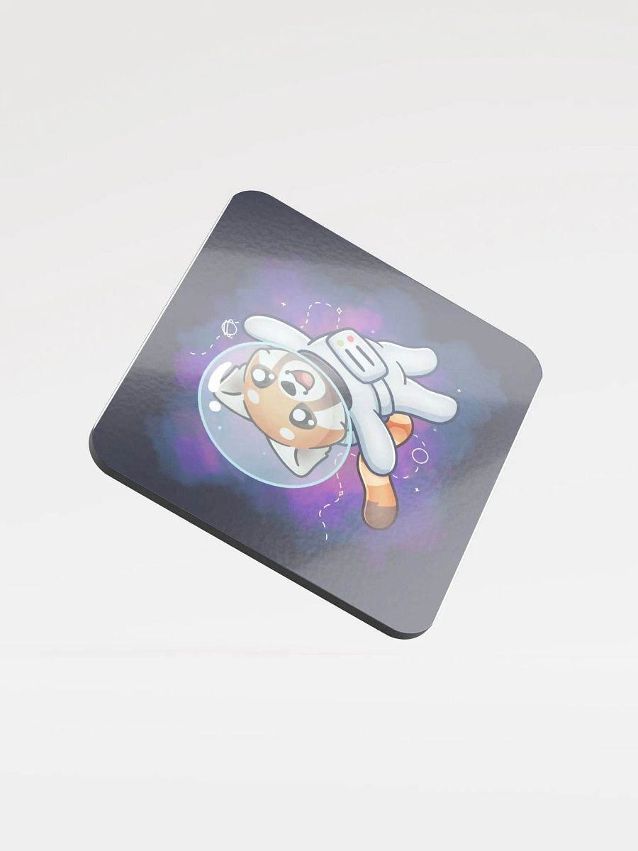 Astronaut red panda coaster product image (1)