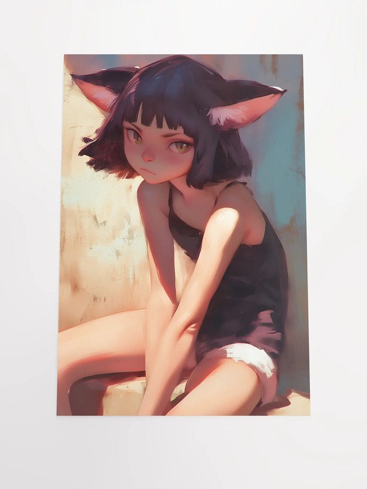 Feline Contemplation Matte Poster product image (1)