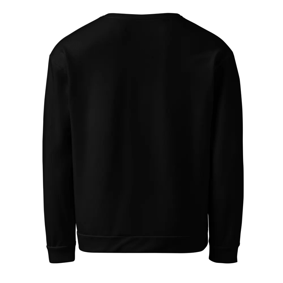 Black Large Print Crewneck Sweater product image (2)