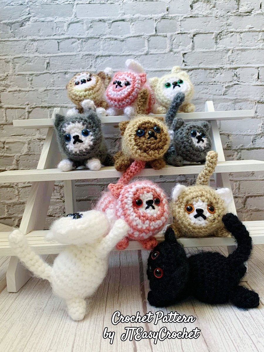 Cat Amigurumi Crochet Pattern PDF and 3 Videos product image (11)