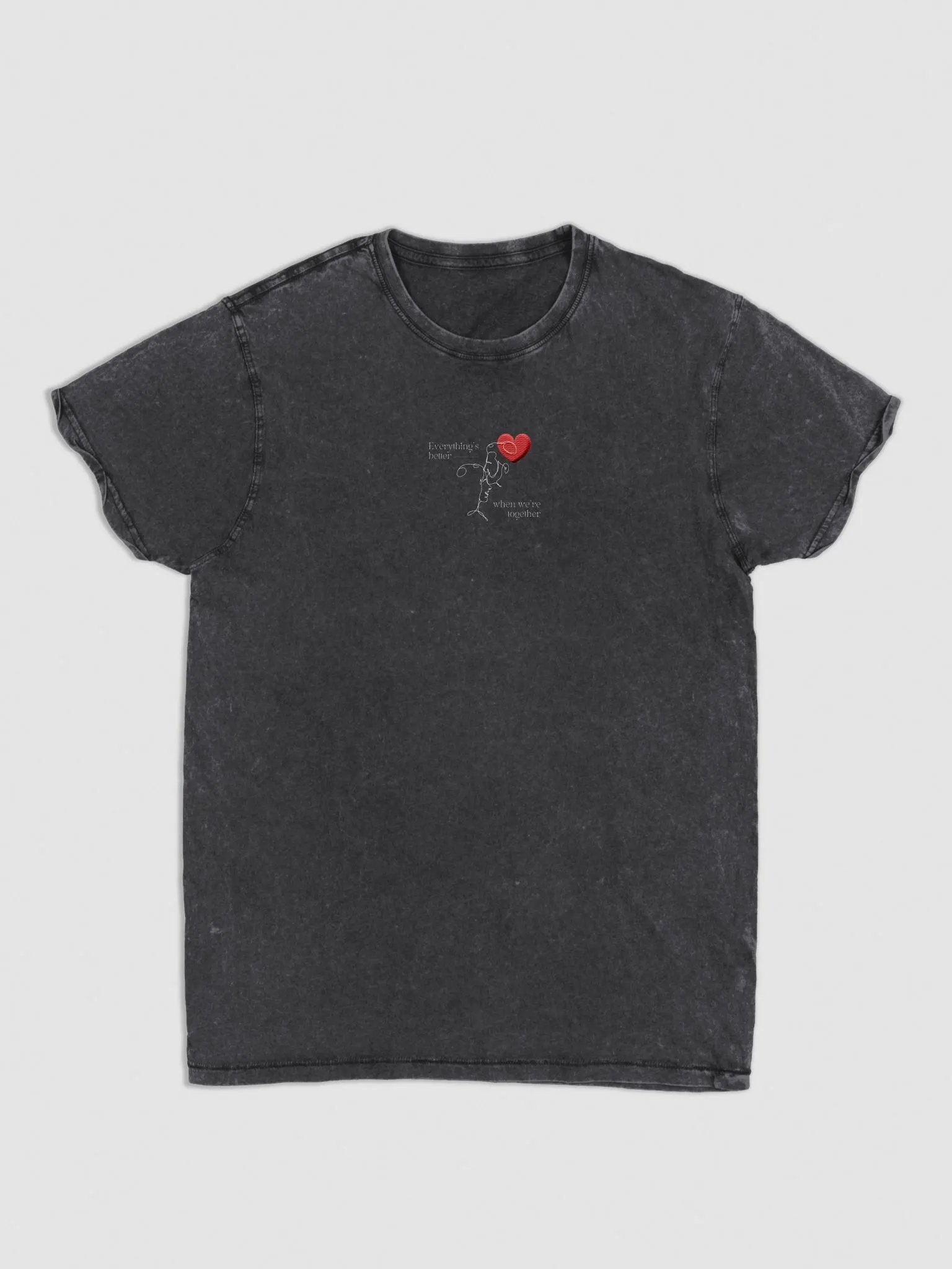Everything's better when we are together | Unisex Denim T-shirt product image (2)