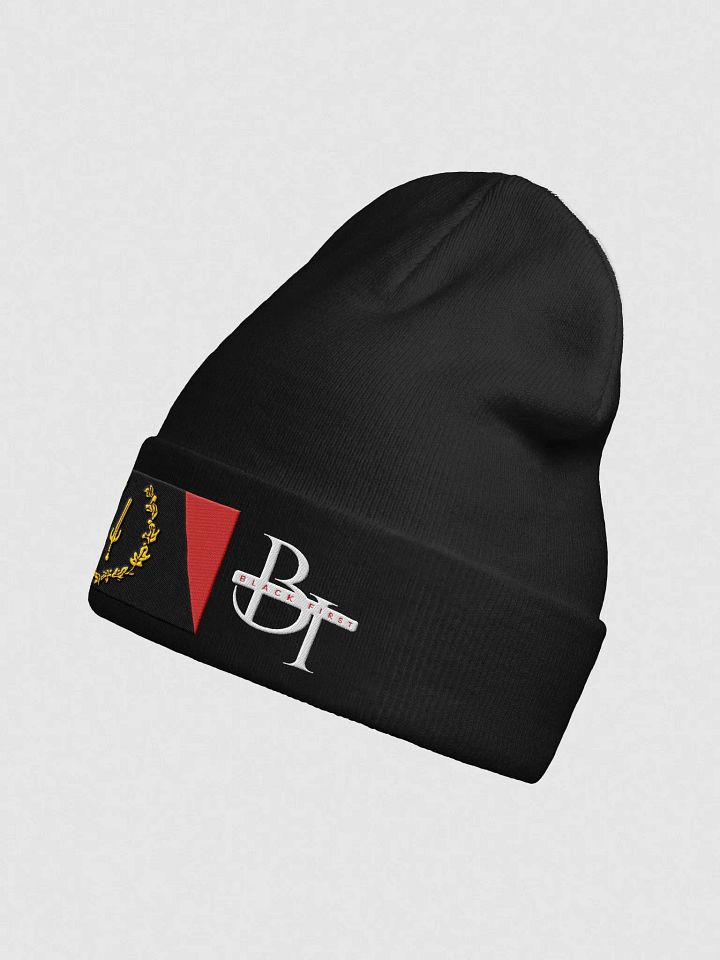 Black First Emblem Knit Beanie product image (3)