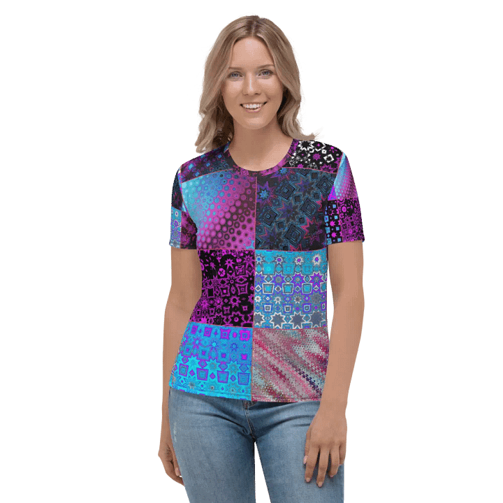Patchwork Celebration Women's Crew Neck T-Shirt product image (1)