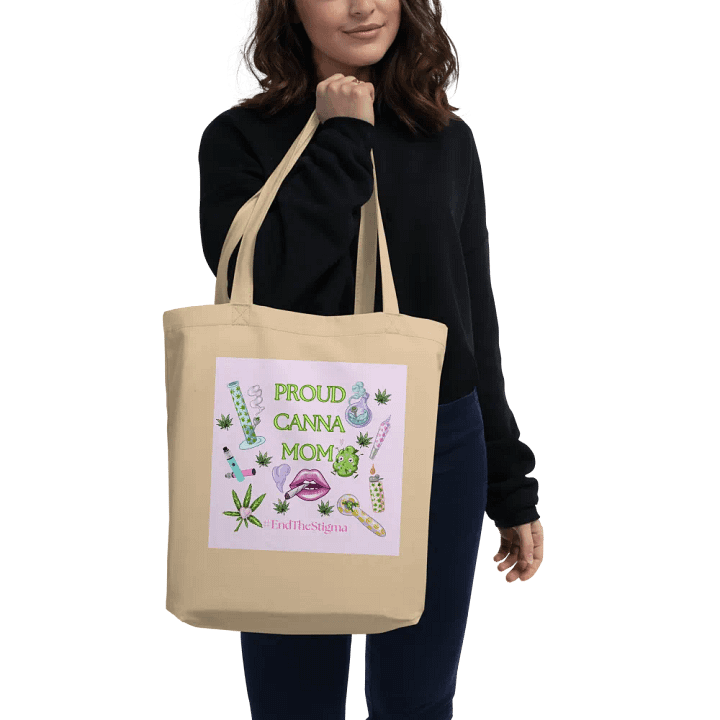 Proud Canna Mom Eco-Friendly Tote Bag product image (2)