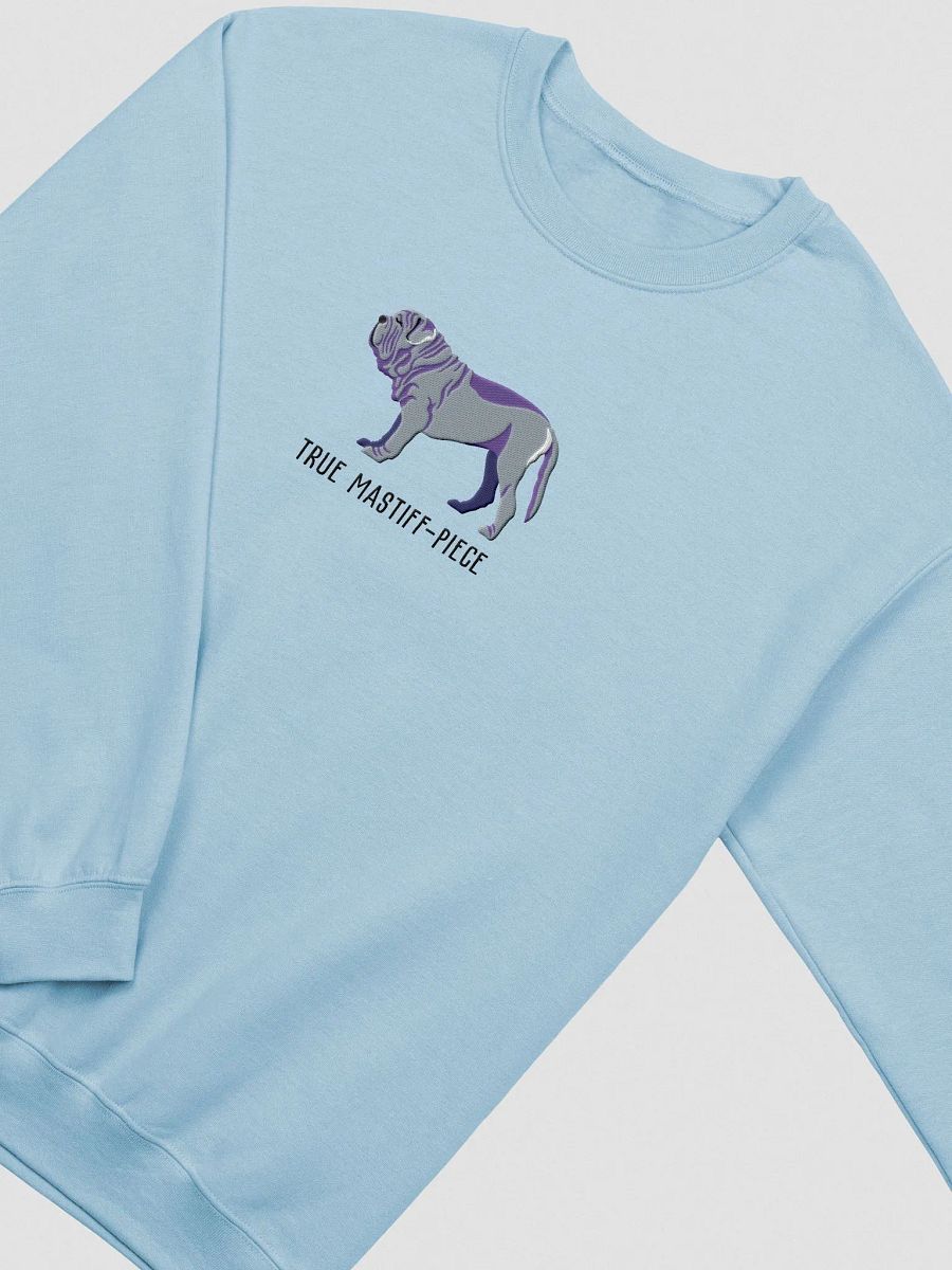 True Mastiff-Piece Sweatshirt (Embroidered) of a Neapolitan Mastiff(Blue) product image (6)