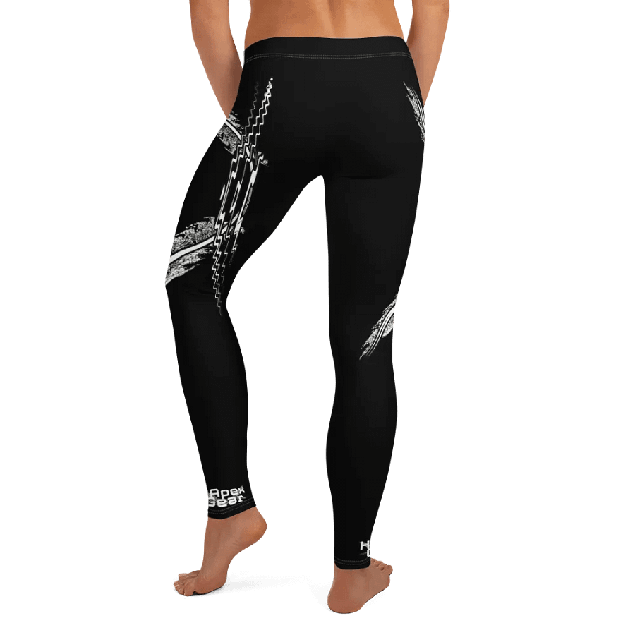 White HApex Gear White Logo Cancer Awareness Orange Ribbon. Black Leggings product image (9)