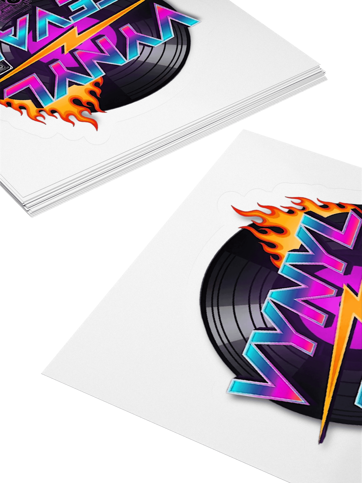 🎸🔥 VYNYL FEVAH STICKERS: SLAP THE 80s ON EVERYTHING 🔥🎸 product image (12)