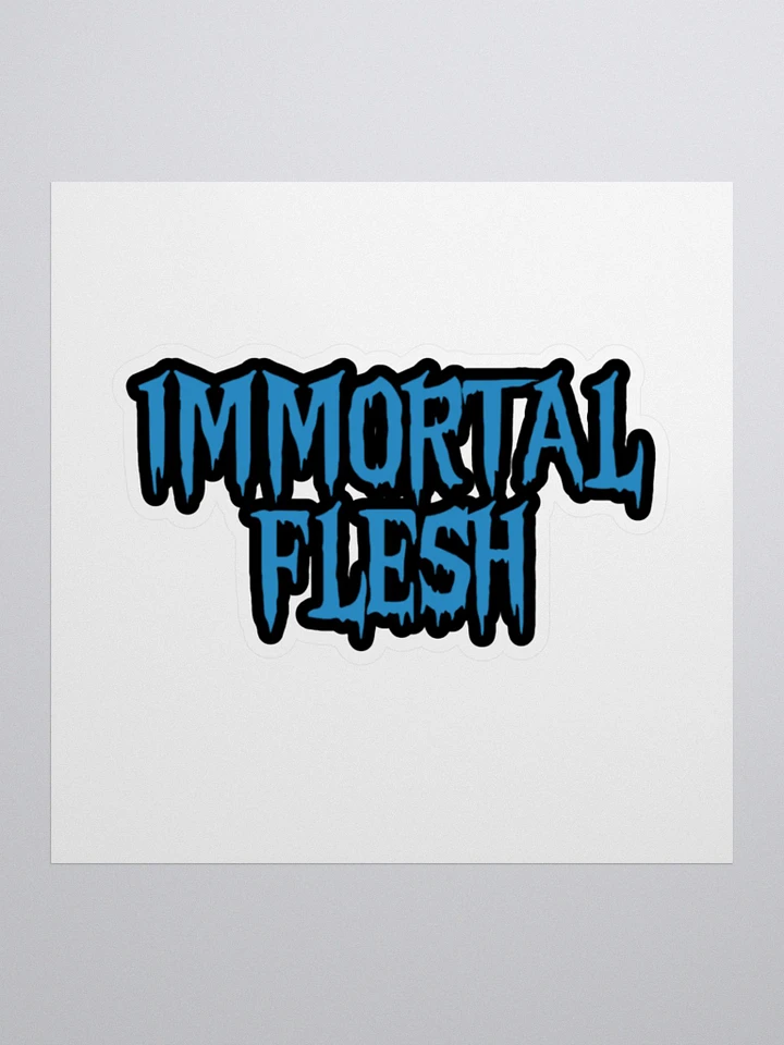 Flesh Logo Sticker (Aqua) product image (1)