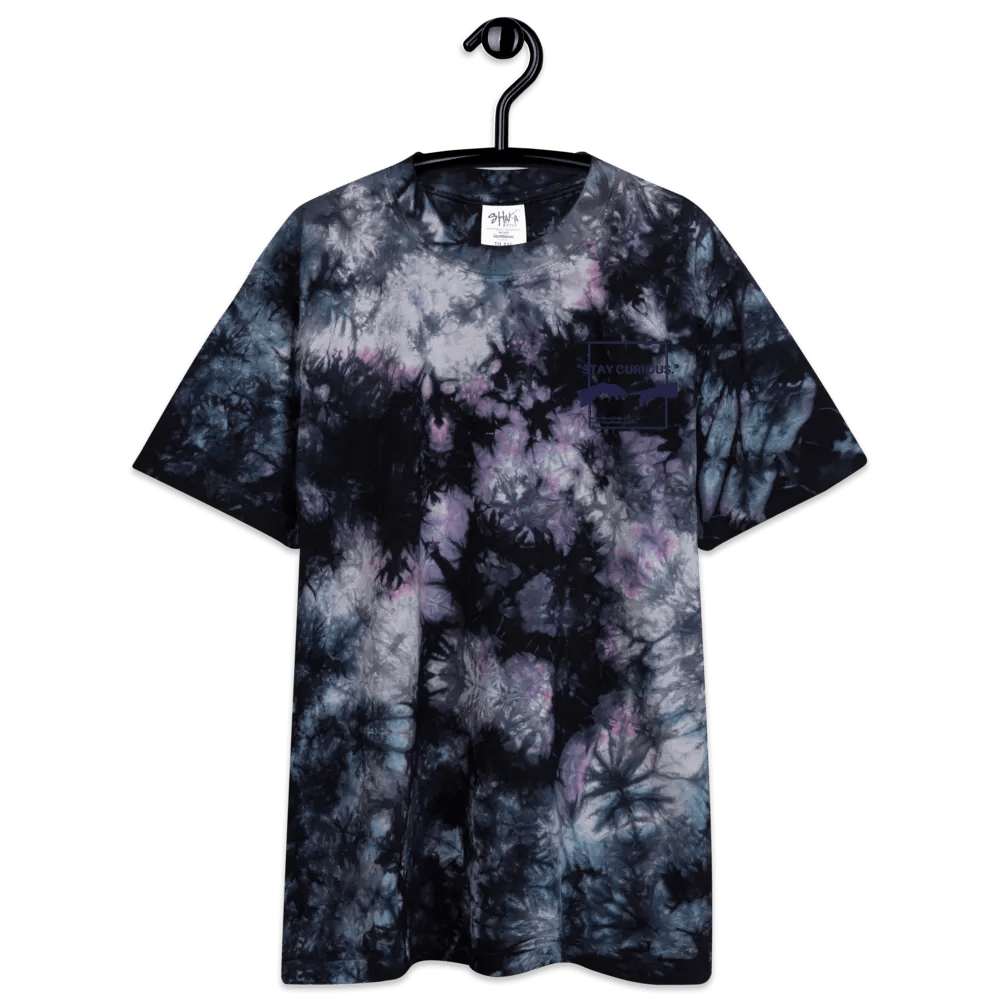 Stay Curious Oversized Tie-Dye T-Shirt product image (6)