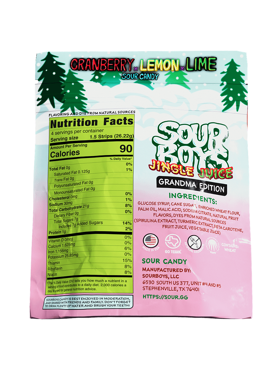 Jingle Juice Sour Belts - SourBoys product image (2)