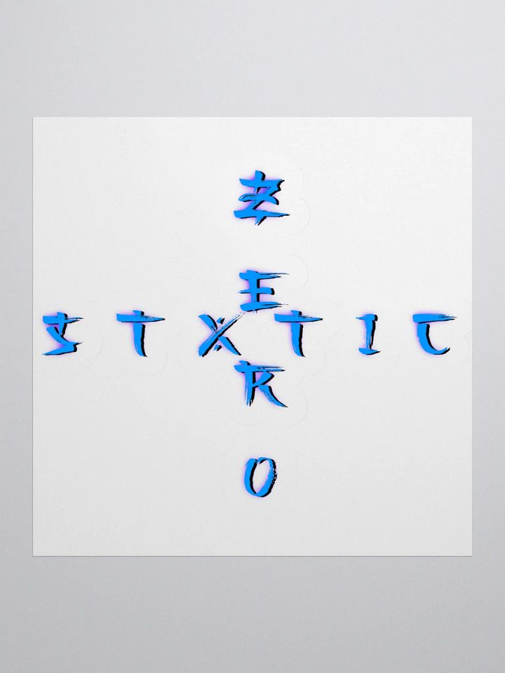 ZΞЯØ Cross Sticker product image (1)