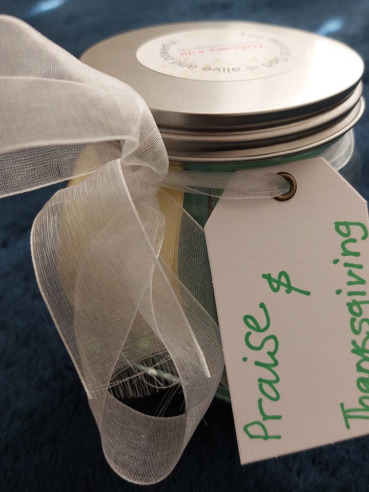 Scriptures in a Jar - Thanksgiving & Praise (120 Scriptures) product image (1)