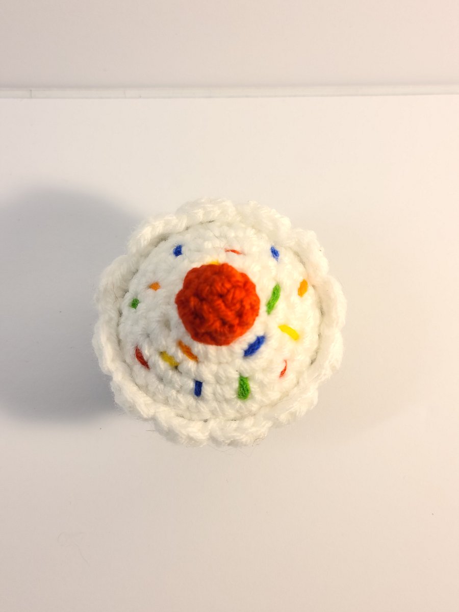 Handmade Amigurumi Chocolate Cupcake Stuffed Toy product image (3)