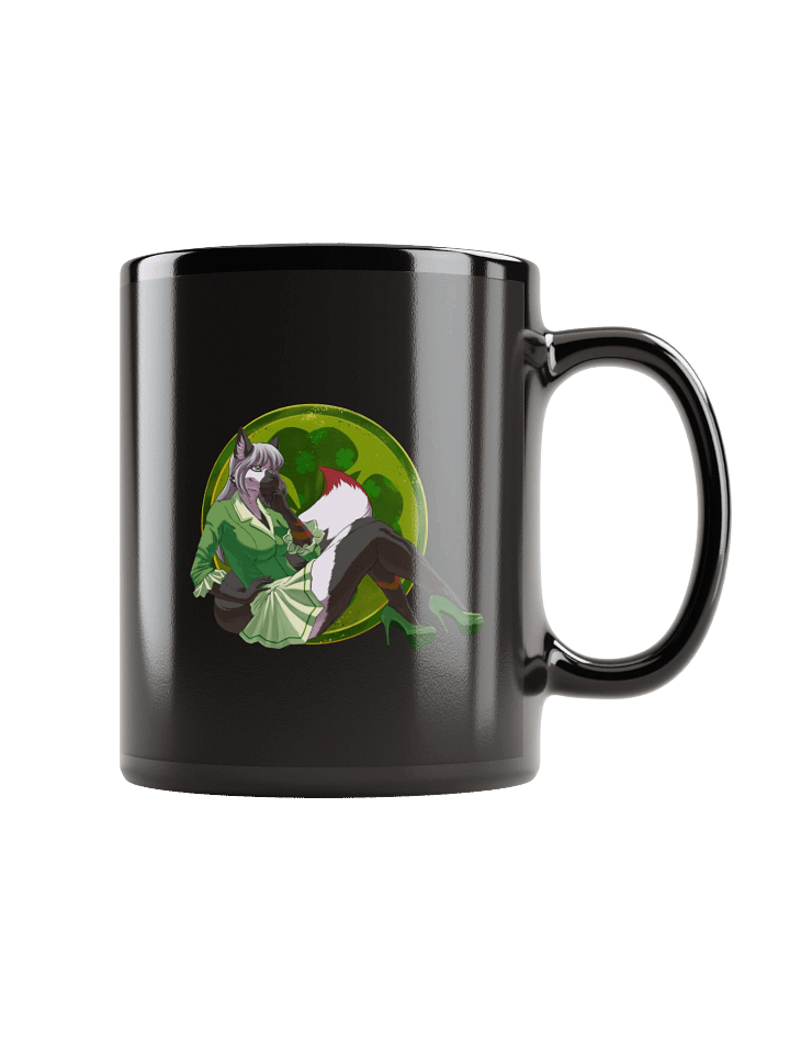Raine Irish Pinup Chrome Mug (Black) product image (1)