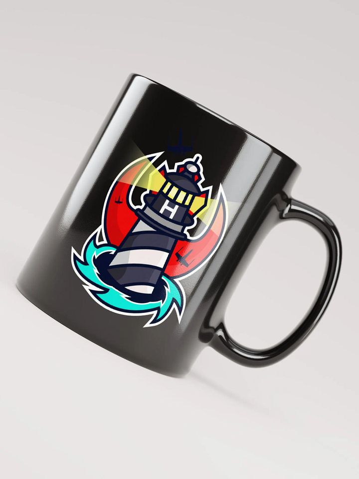 Retro Logo Black Glossy Mug product image (2)
