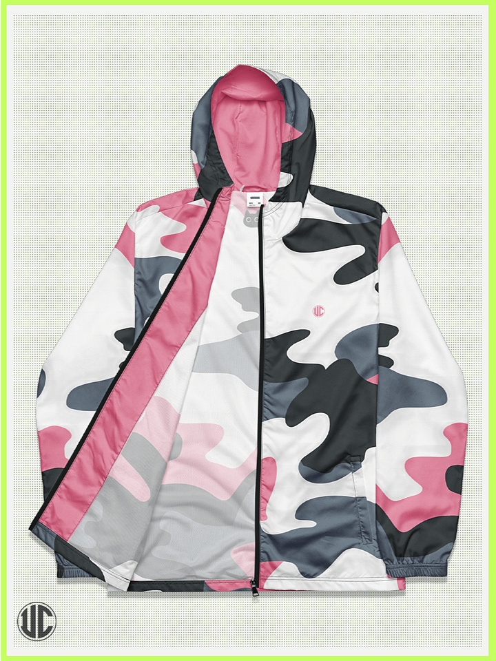 Bubblegum Pink Camo Windbreaker product image (1)