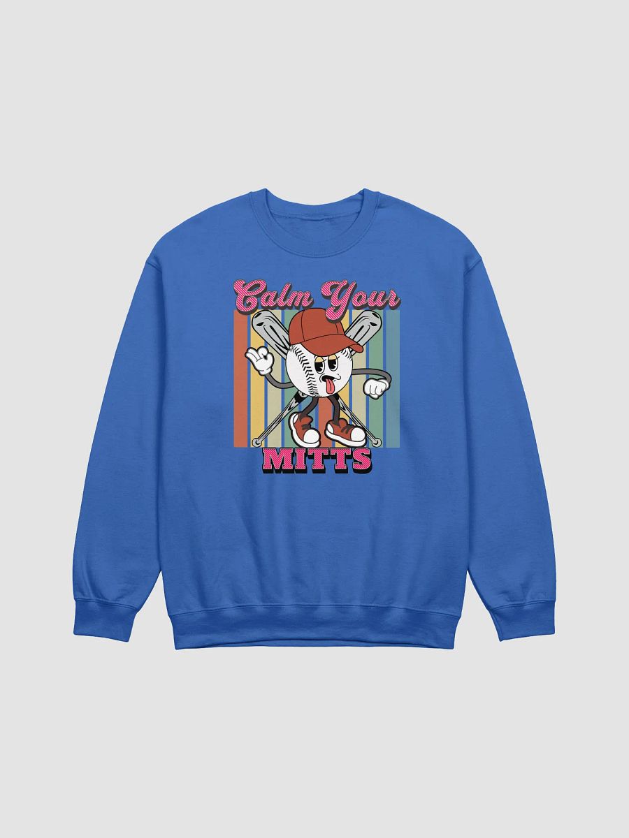 Calm Your Mitts Baseball Playful Crewneck product image (7)