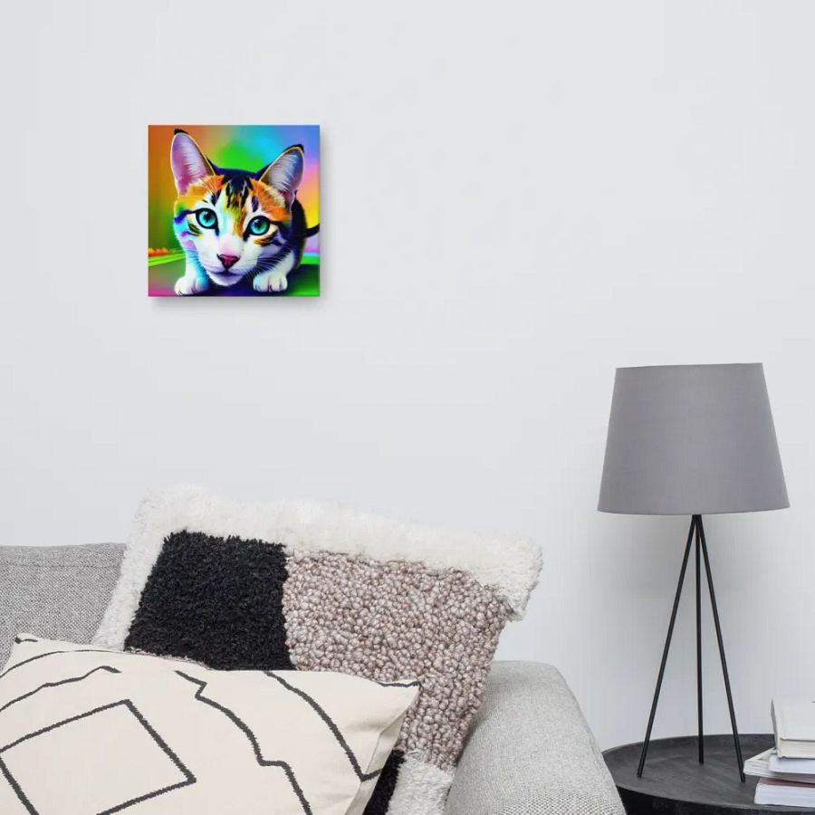 Cute Cat Digital Painting - v14 product image (10)