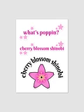[CherryBlossomShinobi] Kiss Cut Sticker Sheet Generic Kiss Cut Sticker Sheet product image (1)
