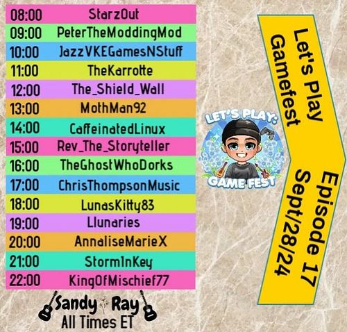 What's this? We're participating in LET'S PLAY GAMEFEST on Saturday!?

